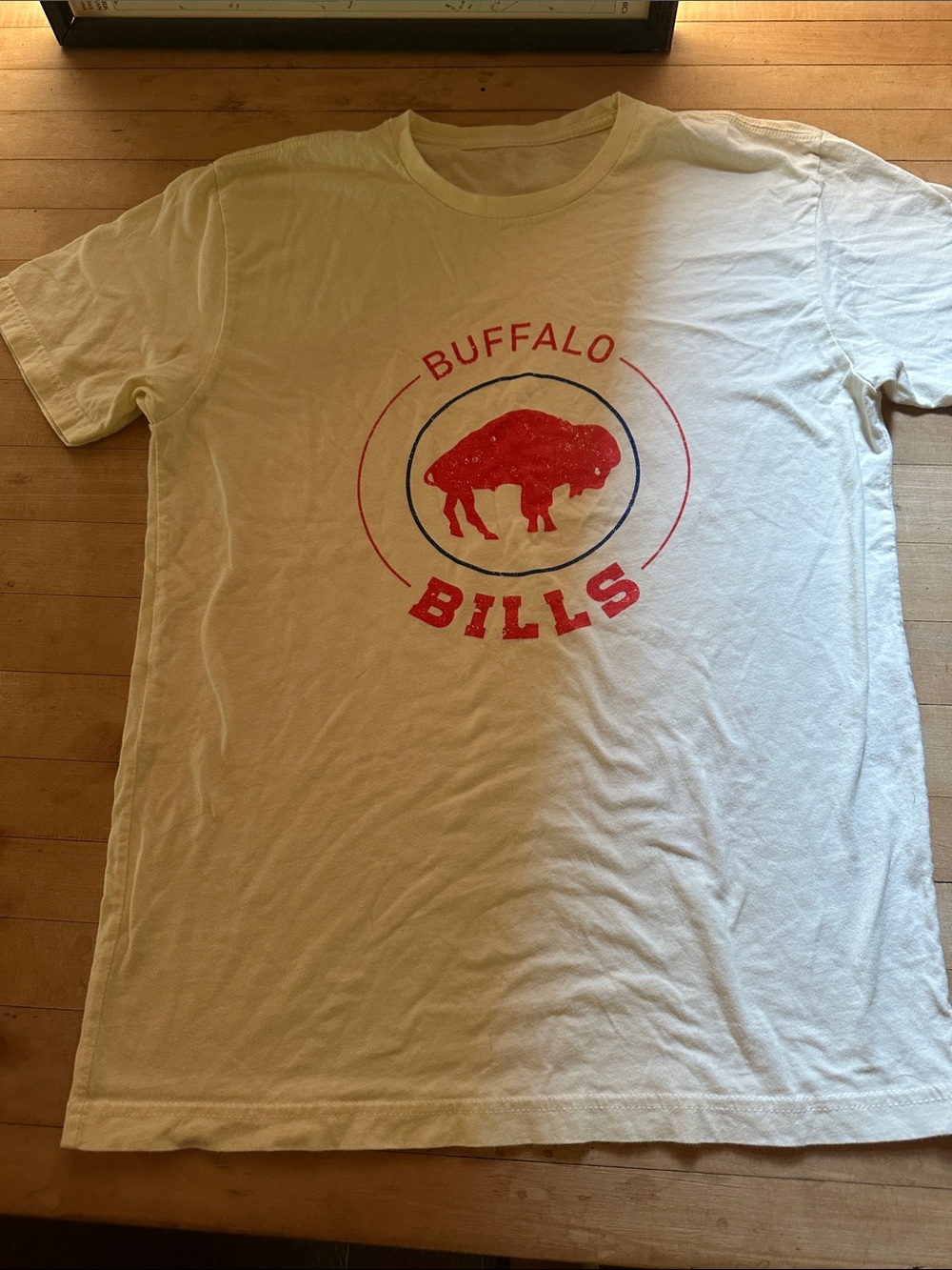 Buffalo Bills Graphic Tee - White with Red Logo